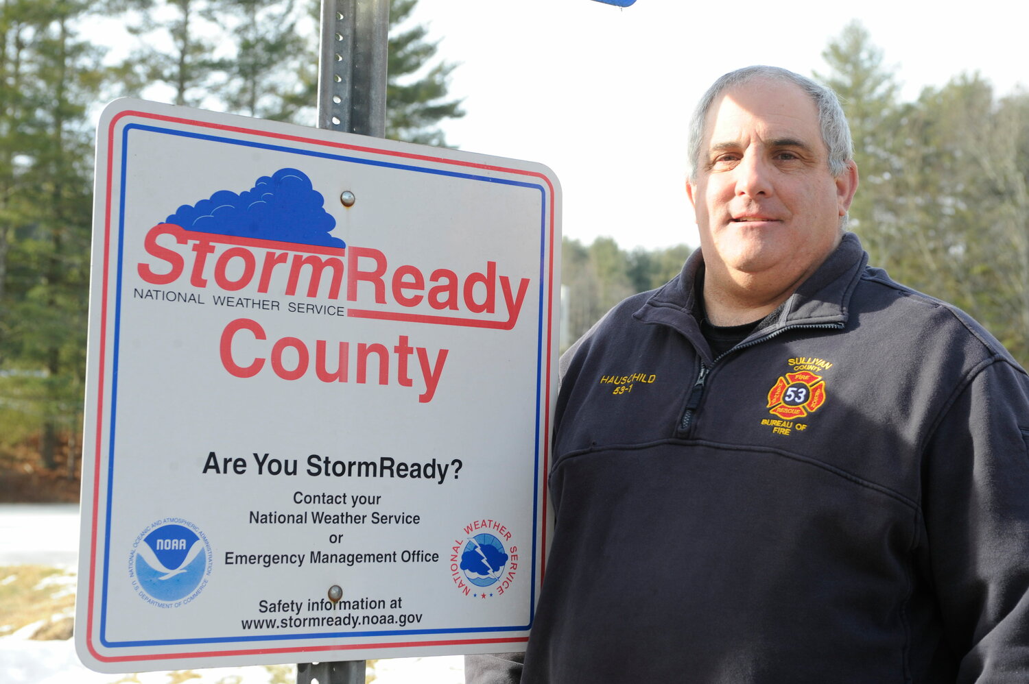 John Hauschild, Sullivan County fire coordinator, is pictured outside the Sullivan County Emergency Services Training Center.